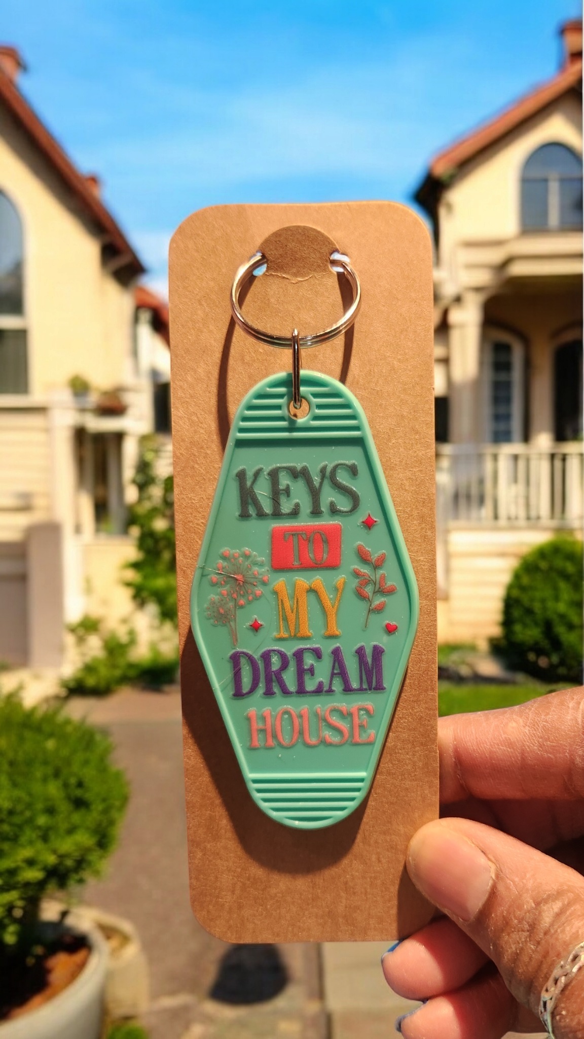 Dream home keychain