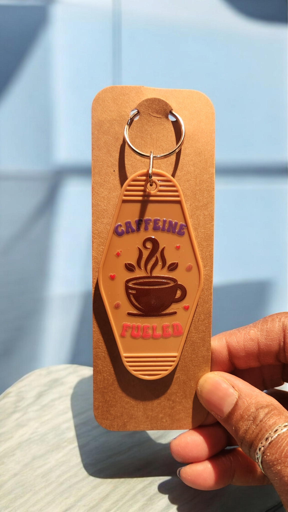 Caffeine Keychain