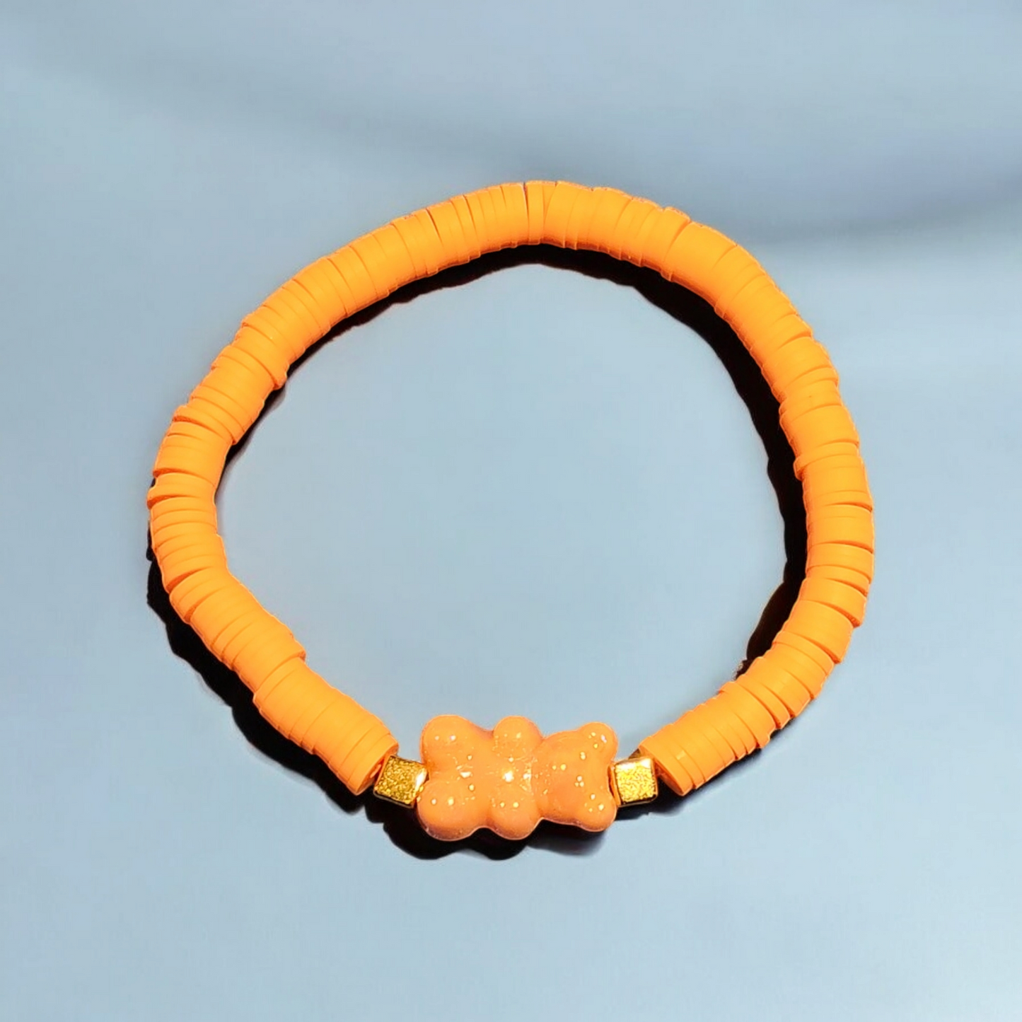Orange Gummy Bear Stretch Bracelet
