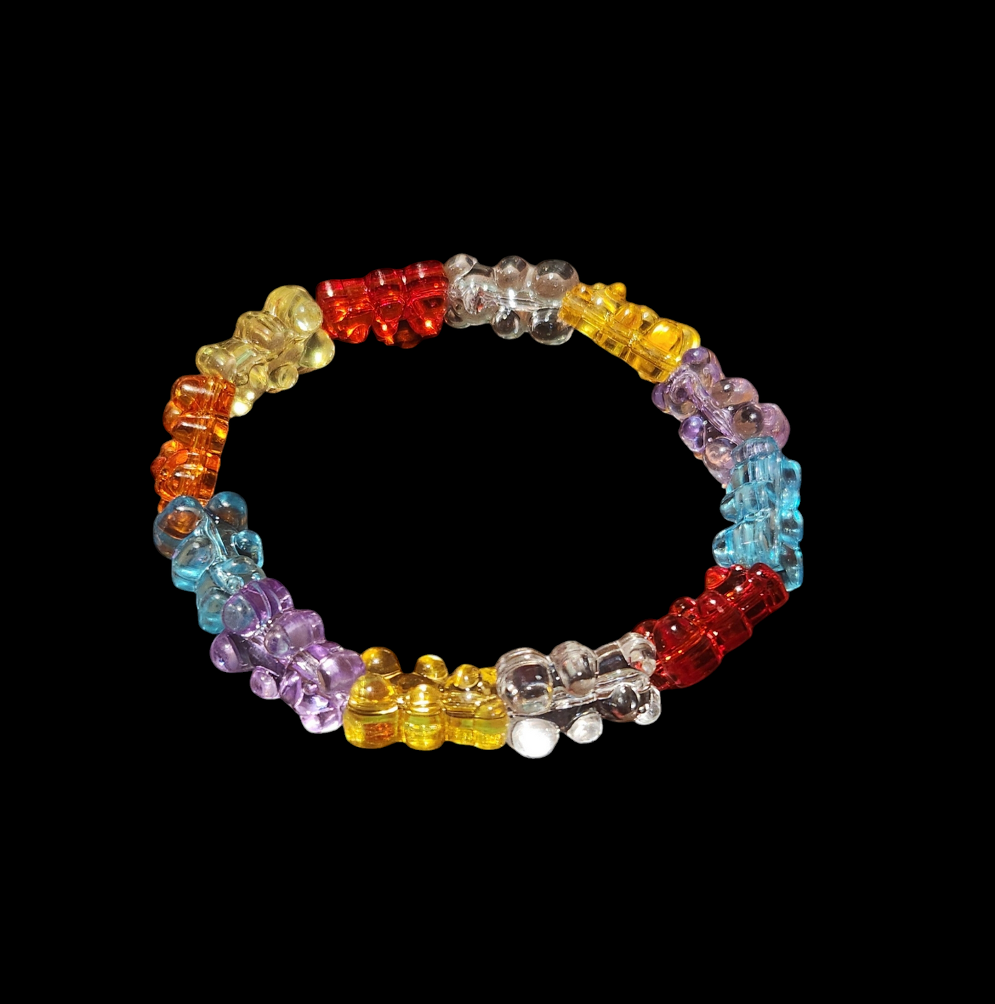 Colorful Gummy Bear Stretch Bracelet